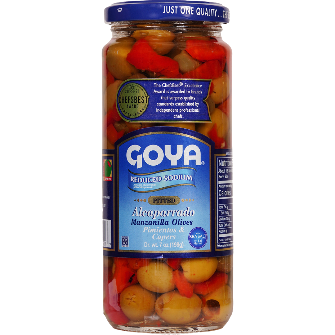 Goya Reduced Sodium Pitted Alcaparrado
