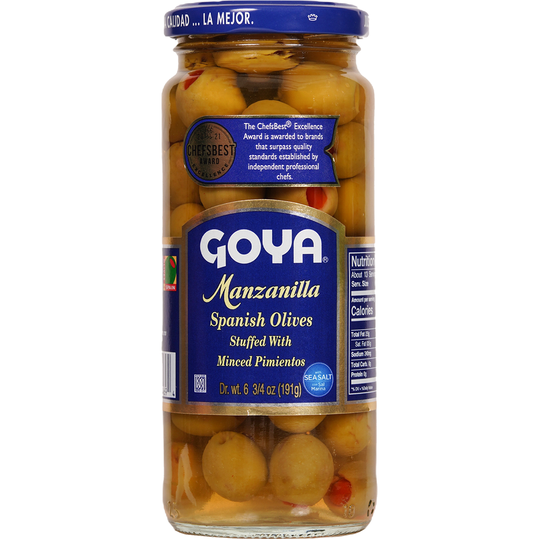 Goya Manzanilla Spanish Olives Stuffed with Minced Pimientos