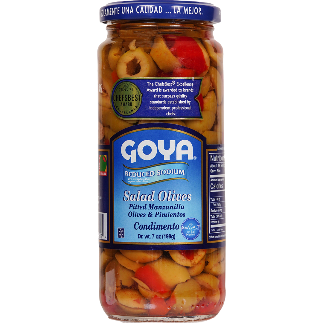 Goya Reduced Sodium Salad Olives