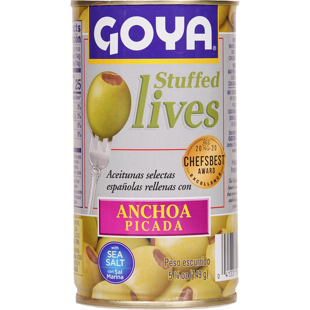 Goya Stuffed Olives Minced Anchovies