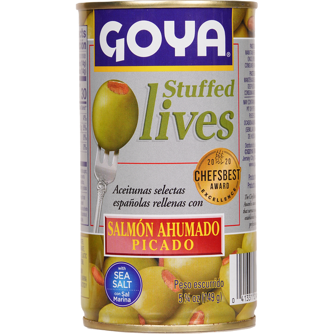 Goya Stuffed Olives Minced Smoked Slamon