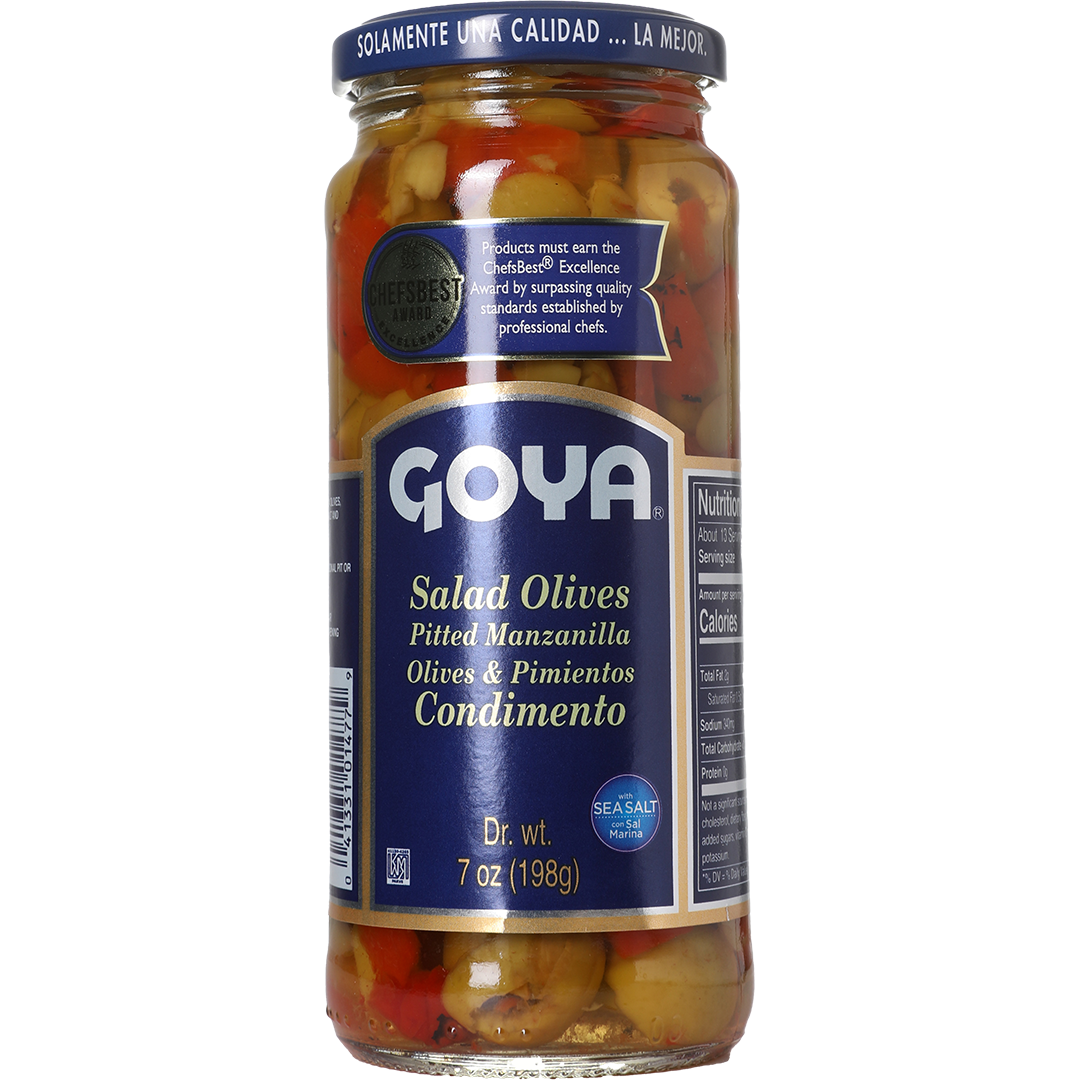 Goya Broken Manzanilla Olives With Pimiento Salad Olives London