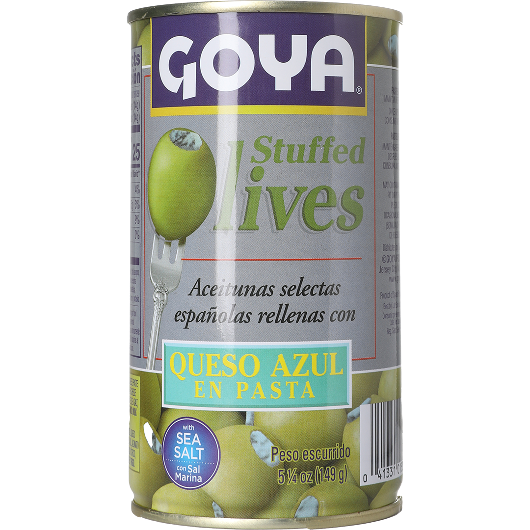 GOYA Manzanilla Olives Stuffed with minced Blue Cheese Paste